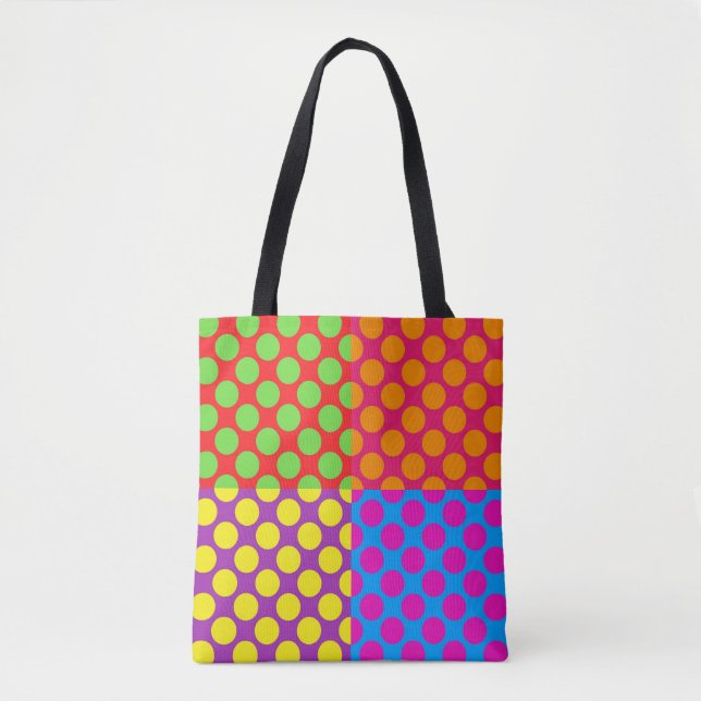 Niedlich Polka Dot Tote Bag Tasche (Vorderseite)