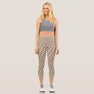 Niedlich Polka Dot Zebra Capri Leggings