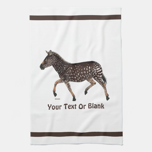 Niedlich Polka Dot Zebra Geschirrtuch (Vertikal)