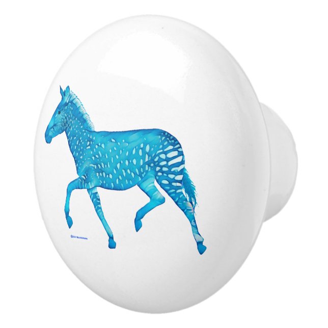 Niedlich Polka Dot Zebra Keramik Knob Keramikknauf (Rechts)
