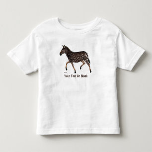 Niedlich Polka Dot Zebra Kleinkind T-shirt