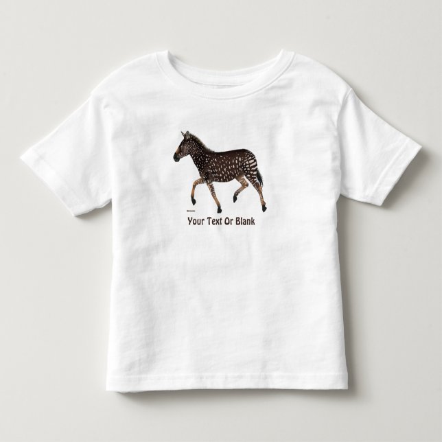 Niedlich Polka Dot Zebra Kleinkind T-shirt (Vorderseite)