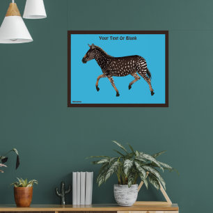 Niedlich Polka Dot Zebra Poster
