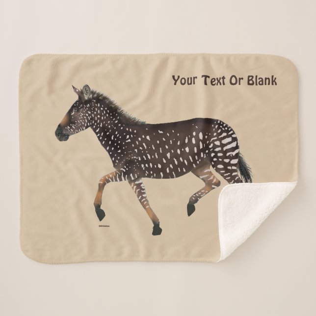 Niedlich Polka Dot Zebra Sherpadecke (Vorderseite (Horizontal))