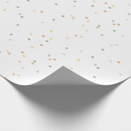 Niedlich Polka Doz Blau Gelbe Terracotta Geschenkpapier