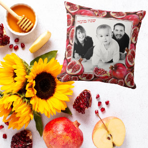 Niedlich Pomegranate Family Foto Rosh Hashanah Kissen
