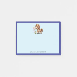 Niedlich Pony Eating Daisies Post-it Klebezettel