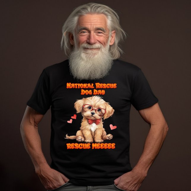 Niedlich Pooch: Bow-tied & Glasses T-Shirt (Von Creator hochgeladen)