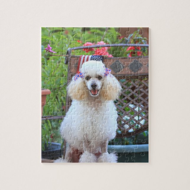 Niedlich Poodle Dog Jigsaw Puzzle (Vertikal)