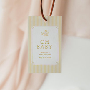 Niedlich Preppy Baby Stroller Babydusche Geschenkanhänger