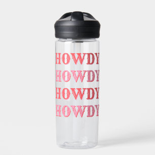 Niedlich Preppy Girl Howdy Pink Trinkflasche