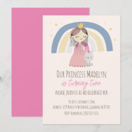 Niedlich Princess Birthday Party Einladung