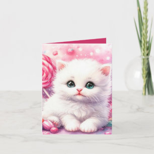Niedlich Princess Kitten füge eine Nachricht zu je Karte