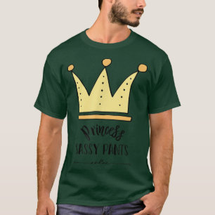 Niedlich Princess Sassy Pants Crown Kids TAdult T-Shirt