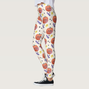 Niedlich Pumpkin Candy Halloween Leggings
