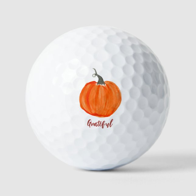 Niedlich Pumpkin Grateday Erntedank Golfball (Vorderseite)