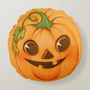 Niedlich Pumpkin-Kissen #1 Rundes Kissen