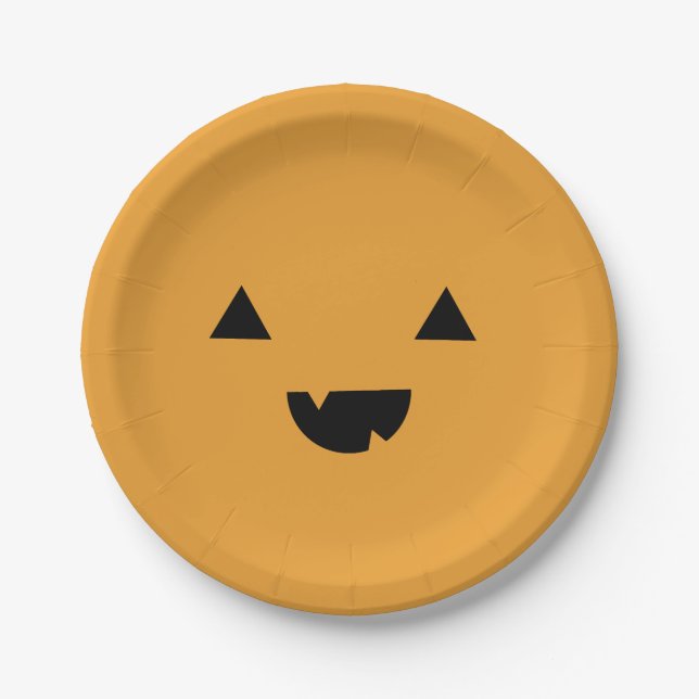 Niedlich Pumpkin Pappteller (Vorderseite)