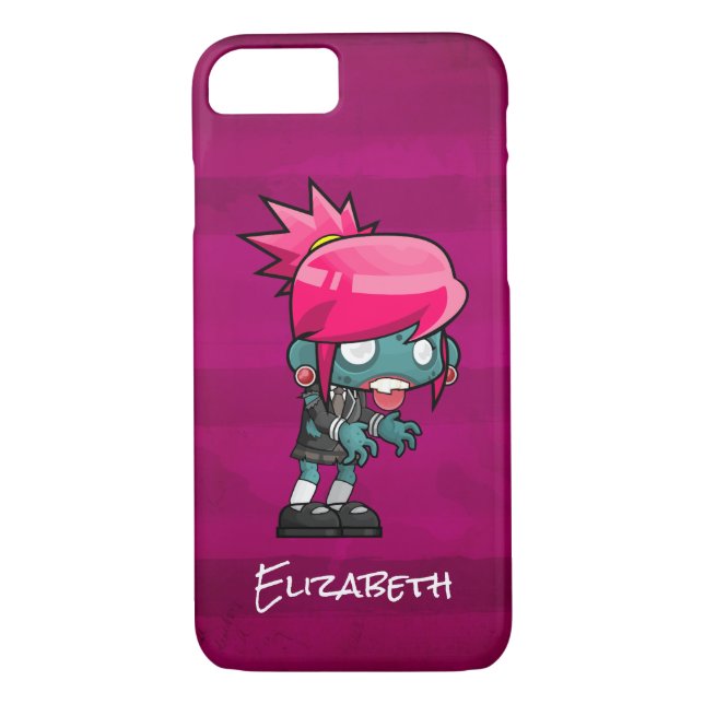 Niedlich Punk Rock Zombie Girl Personalisiert Case-Mate iPhone Hülle (Rückseite)