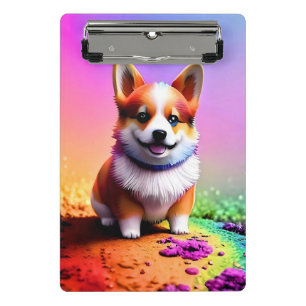 Niedlich Puppy Corgi Dog-36475 Mini Klemmbrett