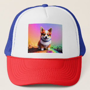 Niedlich Puppy Corgi Dog-36475 Truckerkappe