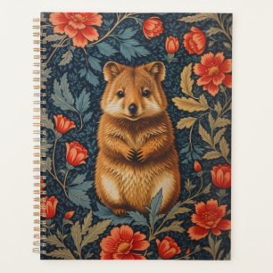 Niedlich Quokka William Morris Inspirierte floral Planer