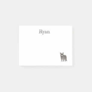 Niedlich Racoon Post-it-Notizen Post-it Klebezettel