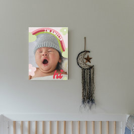 Niedlich Rainbow Baby Foto Kinderzimmer Dekoration Leinwanddruck