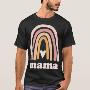 Niedlich Rainbow Boho Mama Minimal Pocket Herzmutt T-Shirt