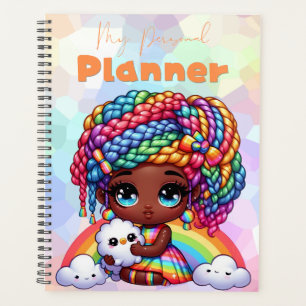 Niedlich Rainbow Chibi Girl "My Personal Planner" Planer
