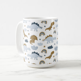 Niedlich Rainbow Dinosaur Muster Kaffeetasse