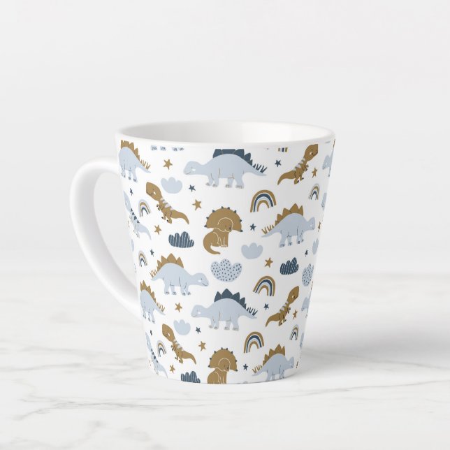 Niedlich Rainbow Dinosaur Muster Milchtasse (Linke Ecke)