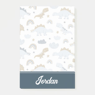 Niedlich Rainbow Dinosaur Muster Post-it Klebezettel