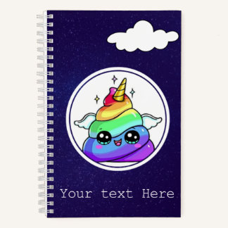 Niedlich Rainbow Emoji Kack Journal           Notizbuch