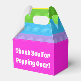 Niedlich Rainbow Pink Pop It Fidget Toy Geschenkschachtel
