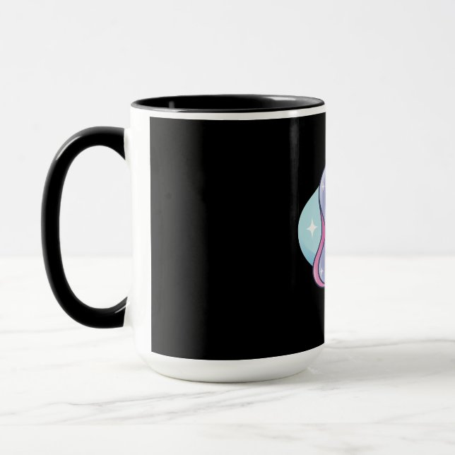 Niedlich Rainbow Unicorny Tasse (Links)