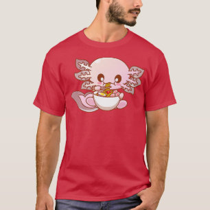 Niedlich Ramen Aolotl Kawaii Anime japanische Lebe T-Shirt