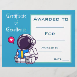 Niedlich-Reading-Award-Zertifikat Lehrer liefert