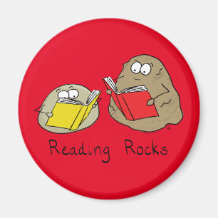 Niedlich Reading Rocks Librarian Book Lovers Magnet