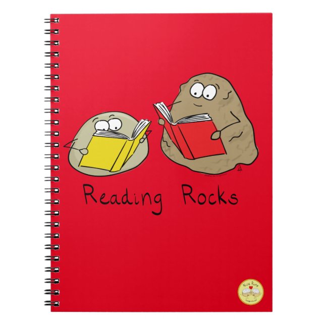 Niedlich Reading Rocks Librarian Book Lovers Notizblock (Vorderseite)