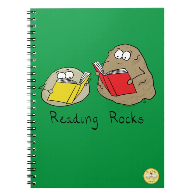 Niedlich Reading Rocks Librarian Book Lovers Notizblock (Vorderseite)