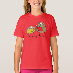 Niedlich Reading Rocks Librarian Book Lovers T-Shirt