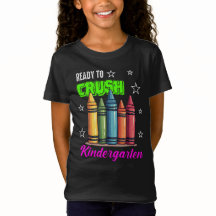 Niedlich Ready to Crush Kindergarten Crayons T-Shi