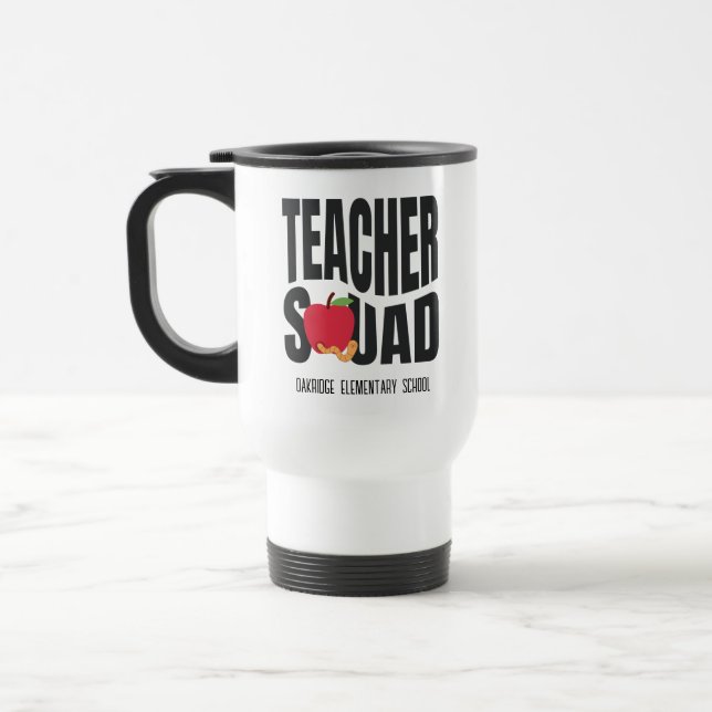 Niedlich Red Apple Teacher Squad Reisebecher (Links)