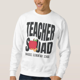 Niedlich Red Apple Teacher Squad Sweatshirt