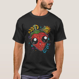 Niedlich Red Berry Summer Frucht Kawaii Erdbeere T-Shirt