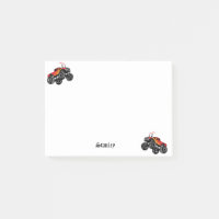 Niedlich Red Black Personalisiert Monster Truck