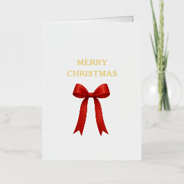 Niedlich Red Bow Frohe Weihnachten