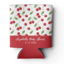 Niedlich Red Cherry Muster Baby Dusche
