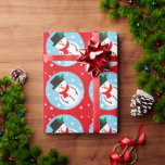 Niedlich Red Christmas Snowy Snowman Gift Geschenkpapier<br><div class="desc">Niedlich Red Christmas Snowy Snowman Geschenk Wrapping für alle Ihre Weihnachtsgeschenke! Mit diesem wunderschönen Schneemann-Weihnachtsgeschenk-Wrap verwöhnen Sie Ihre Geschenke stilvoll. Alle Cucamelon Kreationen Designs sind urheberrechtlich geschützt.</div>